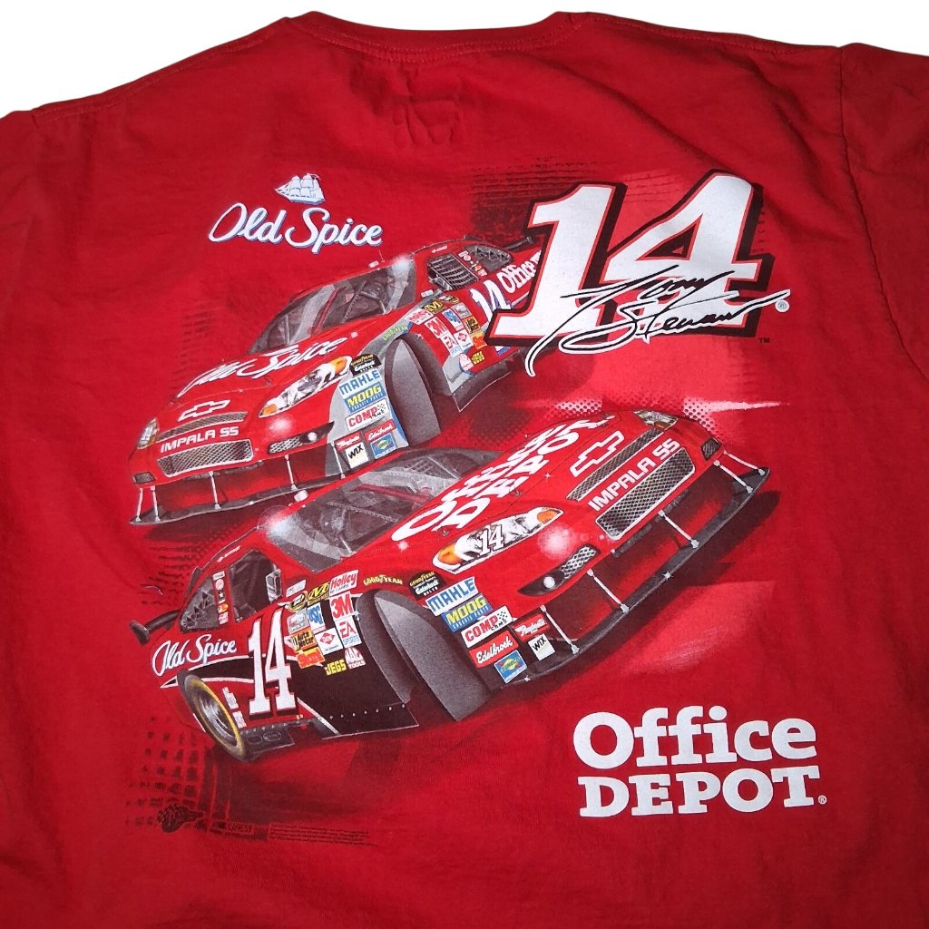 Nascar Tony Stewart Shirt Large Motorsports Office Depot Old Spice Racing Race